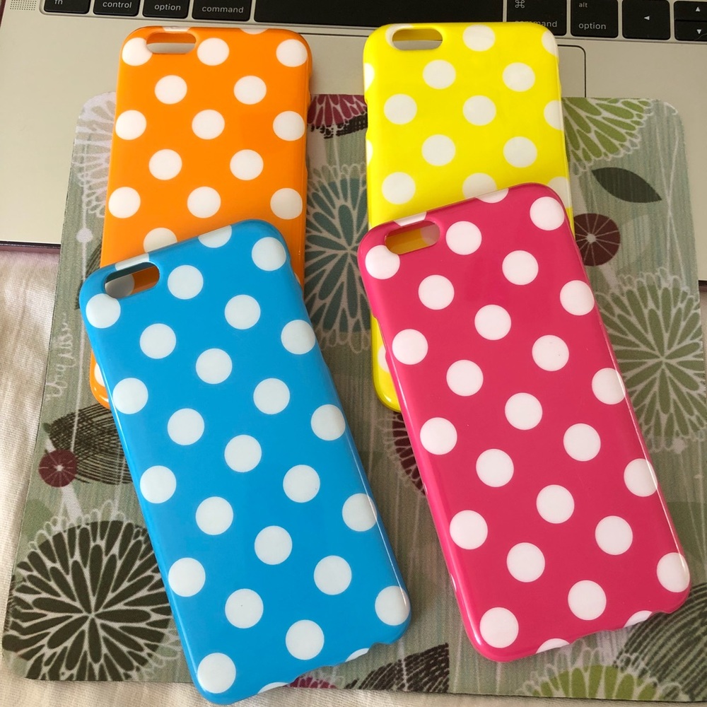 4 polka dot iPhone cases